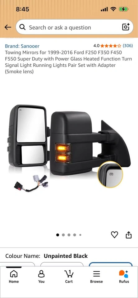Brand New 1999-2016 Ford F250-F550 Tow Mirrors - photo 5