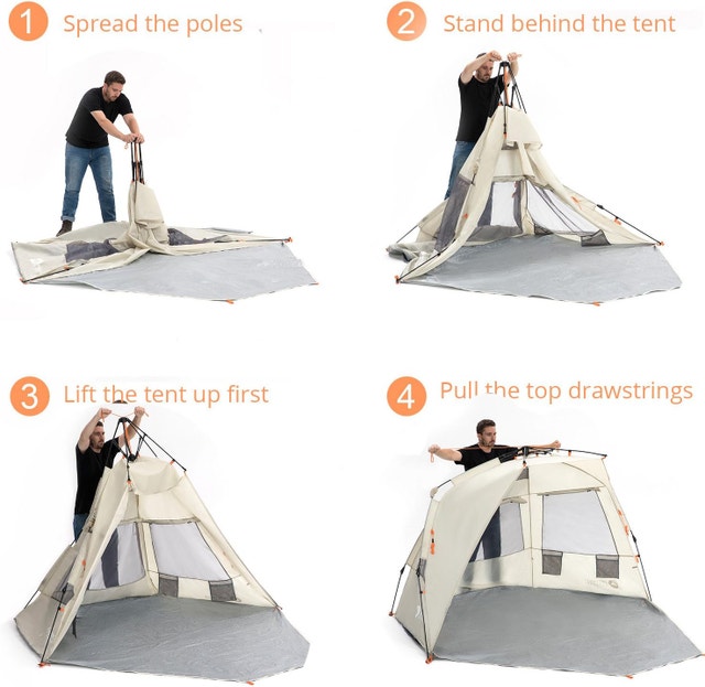 NEW Easthills Outdoor Instant Shade Deluxe XL Beach Tent - photo 4
