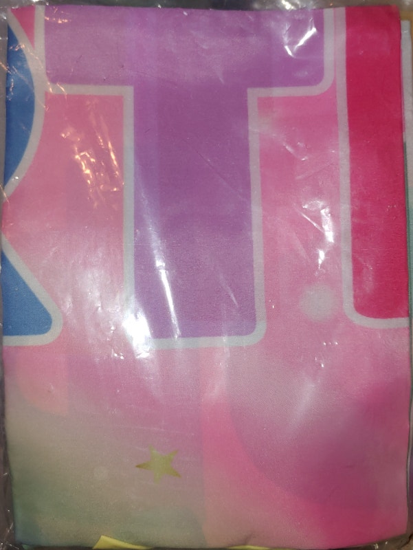 NEW Girl's Multi Color Birthday Banner, Balloons, Pink Straws, G - photo 2