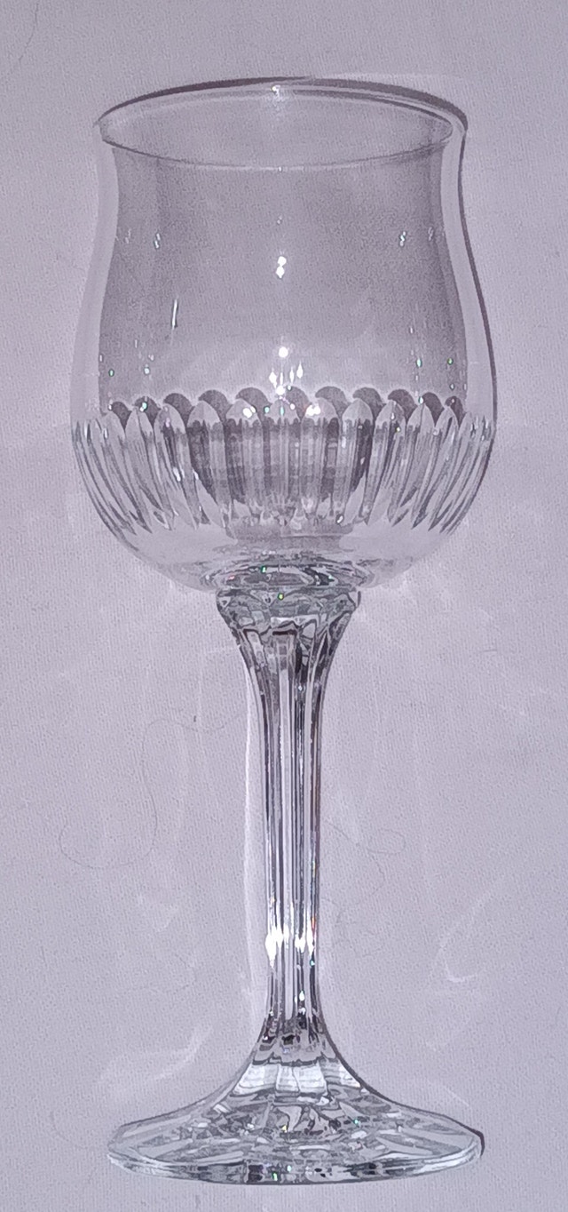4 x Bohemia Crystal BOC187 Pattern Vertical Cut Glasses - photo 2