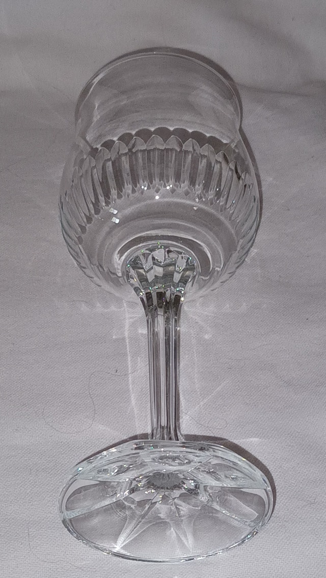 4 x Bohemia Crystal BOC187 Pattern Vertical Cut Glasses - photo 3