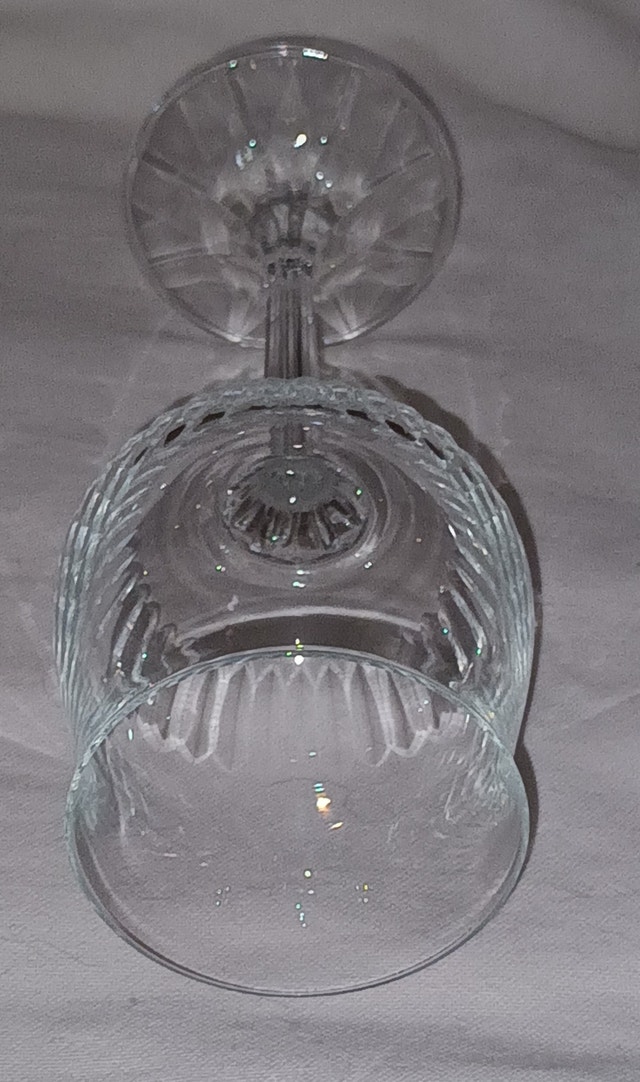 4 x Bohemia Crystal BOC187 Pattern Vertical Cut Glasses - photo 4