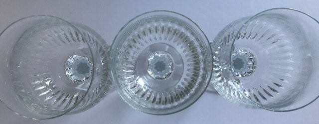 4 x Bohemia Crystal BOC187 Pattern Vertical Cut Glasses - photo 5