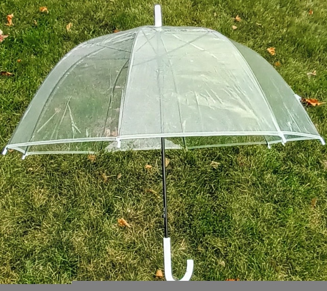 NEW Clear Bubble Umbrellas Canopy Transparent Stick Auto Open - photo 4