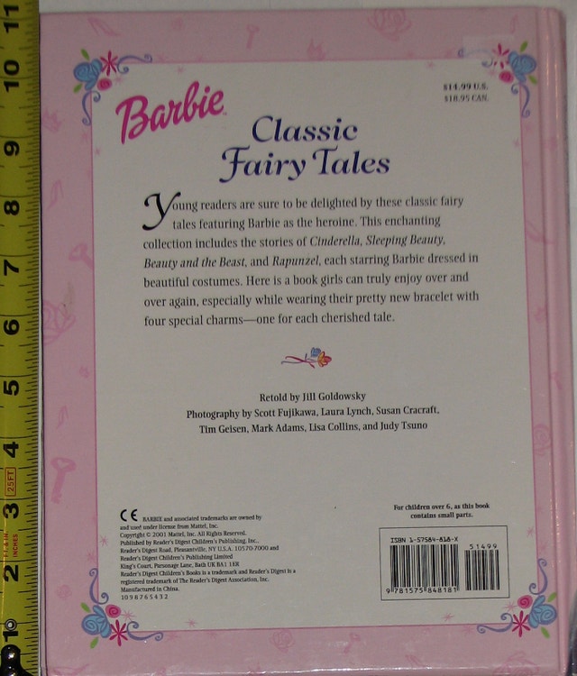 Barbie Classic Fairy Tales Story Hard Cover Book - photo 2