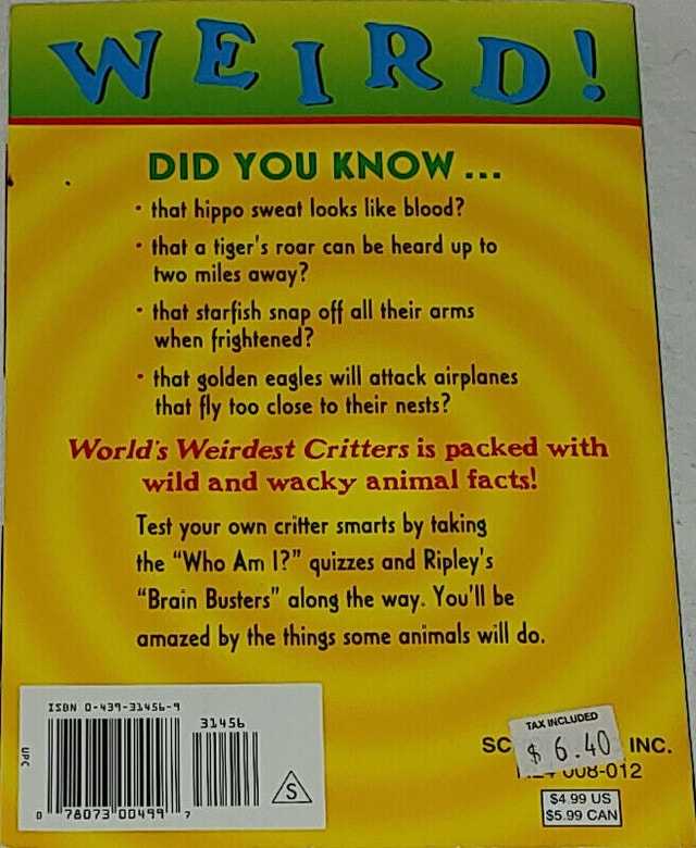 Ripley's Believe it or Not Books: Critters, Escapes, Inventions - photo 2