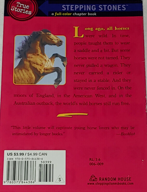 Wild Horses Stepping Stones True Stories Full Color Chapter Book - photo 2