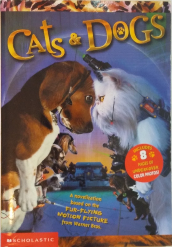 Cats & Dogs Junior Novel Chapter Book Plus 3 Toys