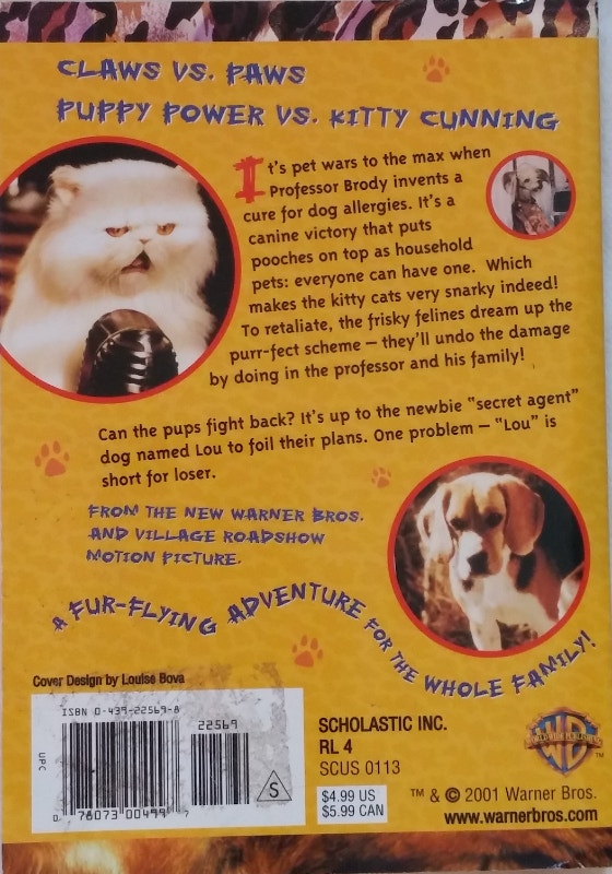 Cats & Dogs Junior Novel Chapter Book Plus 3 Toys - photo 2