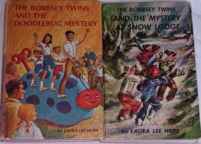 2 The Bobbsey Twins #5 & 62 Vintage 1960 & 1969 Hard Cover Books