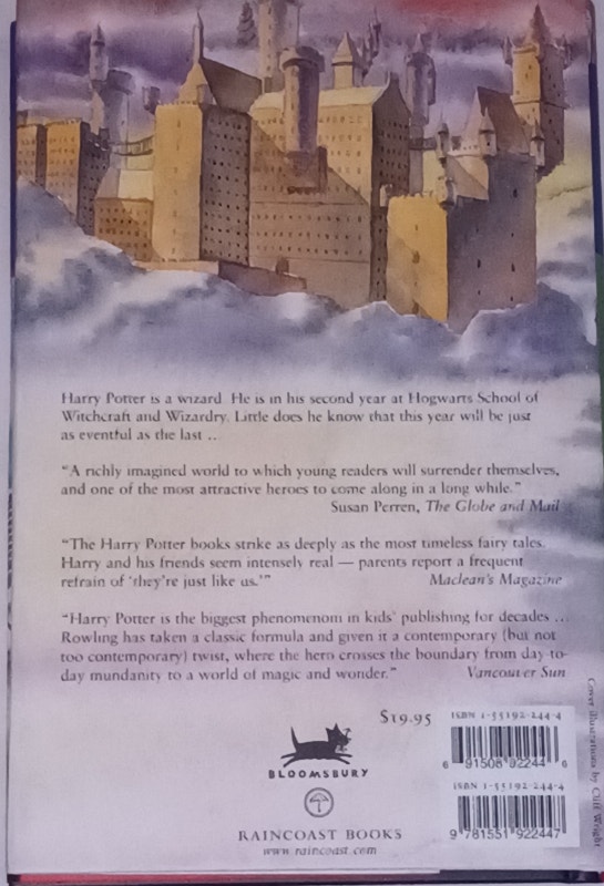 Harry Potter - Chamber of Secrets Hard Cover Book with Sleeve - photo 2
