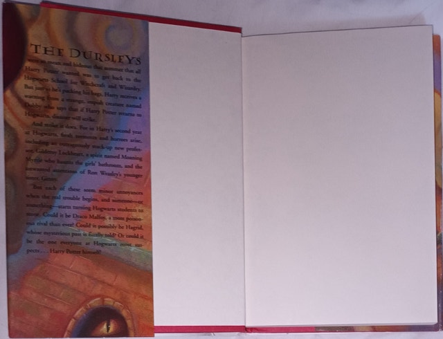 Harry Potter and The Chamber of Secrets 1999 Hardcover Book - photo 3