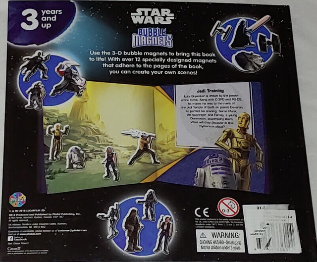 Star Wars with Bubble Magnets Hard Cover Book - photo 2
