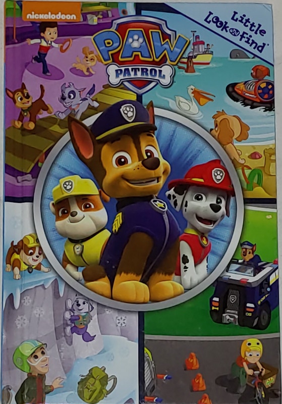 Paw Patrol Little Look and Find Hard Cover Book