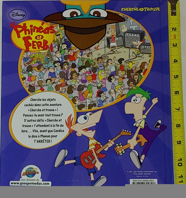 Phineas et Ferb Cherche et Trouve Livre FRENCH Book - photo 2