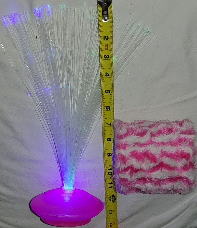 Pink Color Changing String Light & Fur Cup Holder - photo 2