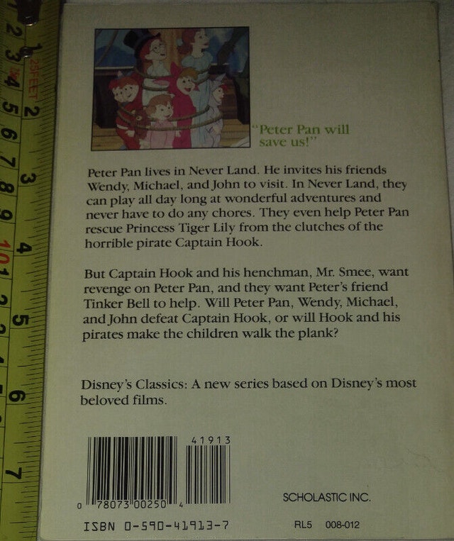 Disney's Peter Pan Chapter Book by Scholastic - photo 2