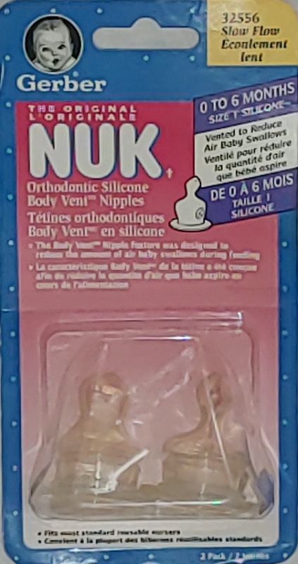 NEW Gerber - No Spill Cup Replacement Valves & 0-6 mth Slow Flow