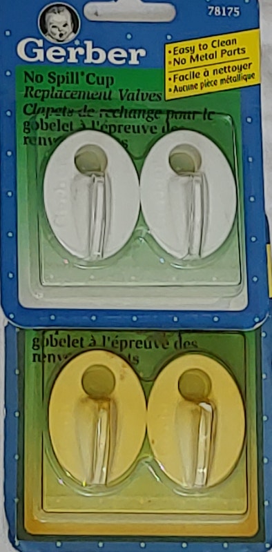 NEW Gerber - No Spill Cup Replacement Valves & 0-6 mth Slow Flow - photo 4