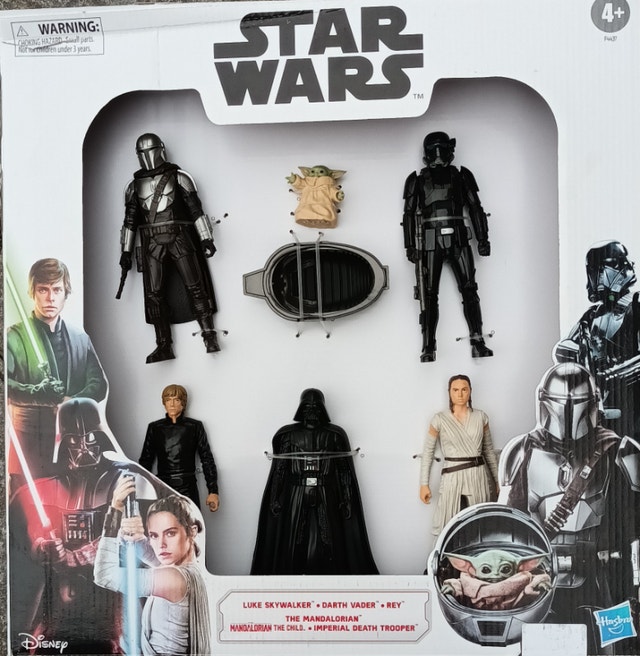 NEW Star Wars 6 Action Figures: Luke, Child, Vader, Rey, Trooper - photo 3
