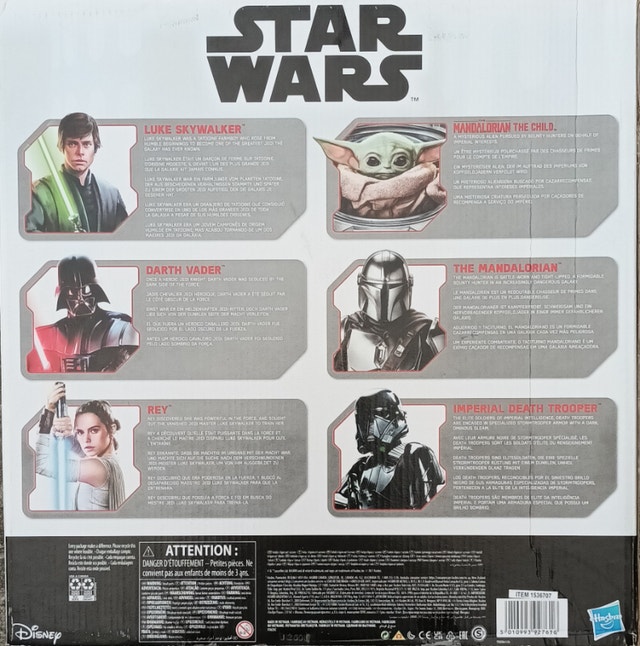 NEW Star Wars 6 Action Figures: Luke, Child, Vader, Rey, Trooper - photo 4