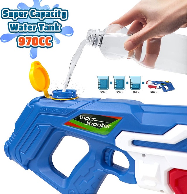NEW 2 Pack Water Guns for Kids, 970CC Water Blaster - photo 4
