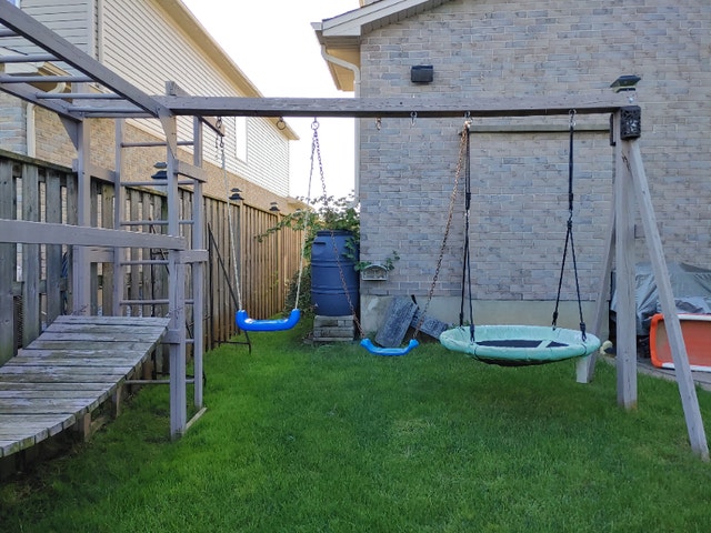 Custom Built Outdoor Play Swing Set, Tower, Bridge, Monkey Bars - photo 3