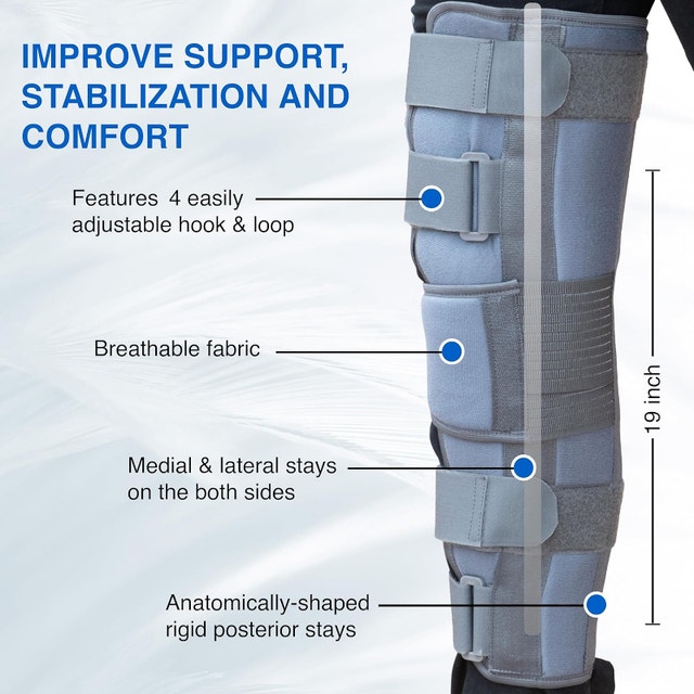 NEW Wonder Care Knee Immobilizer Brace for Knee support - photo 2
