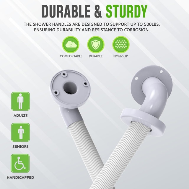 NEW Dr. Maya Safety Shower Grab Bar Handle 16" Anti-Slip - photo 3