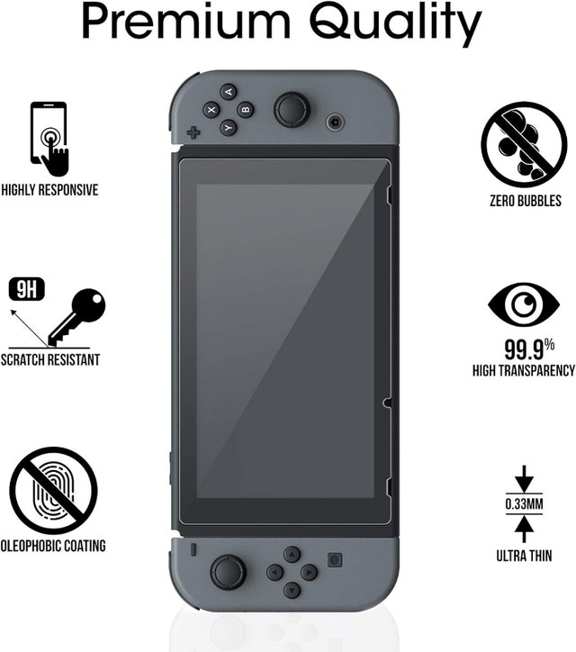 NEW amFilm Nintendo Switch Screen Protector (2 Pack) - photo 3