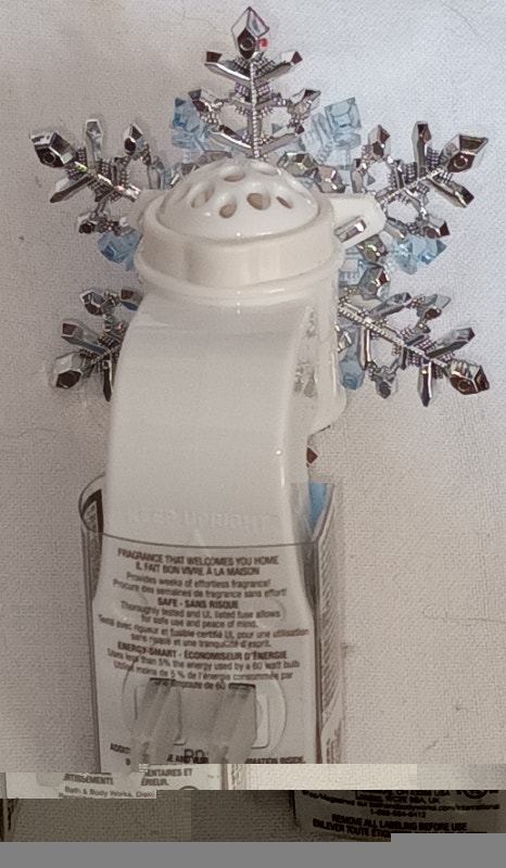 NEW Bath & Body Works Blue Silver Star Snowflake Wallflower - photo 3
