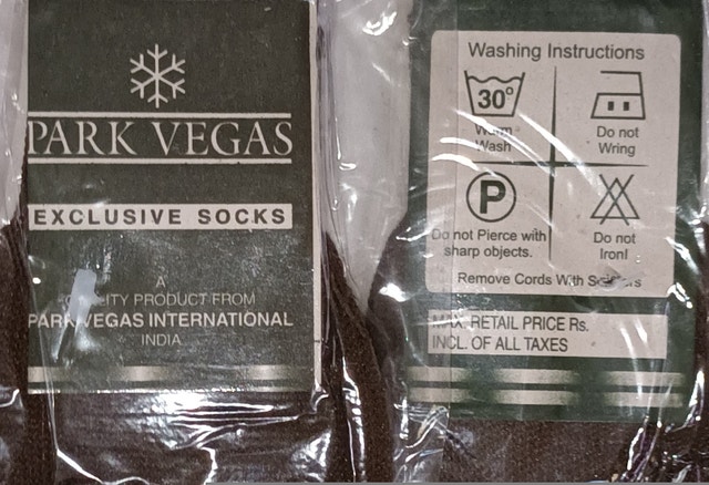 NEW Park Vegas Exclusive Men's Brown Dress Socks - photo 2