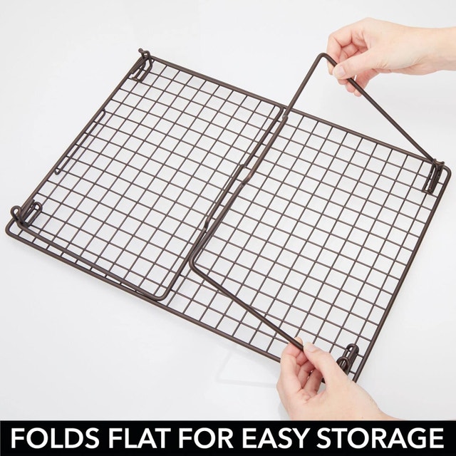 3 Sets NEW mDesign Metal Stackable Storage Shelf - 2 Tier - photo 4