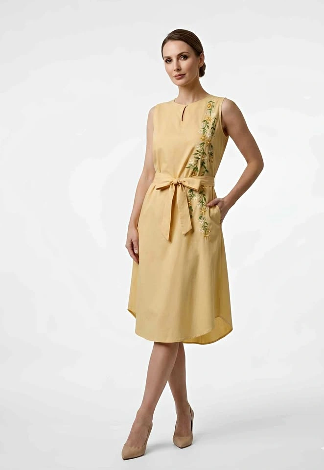 Imported sleveless Dress (NWT) with Pockets