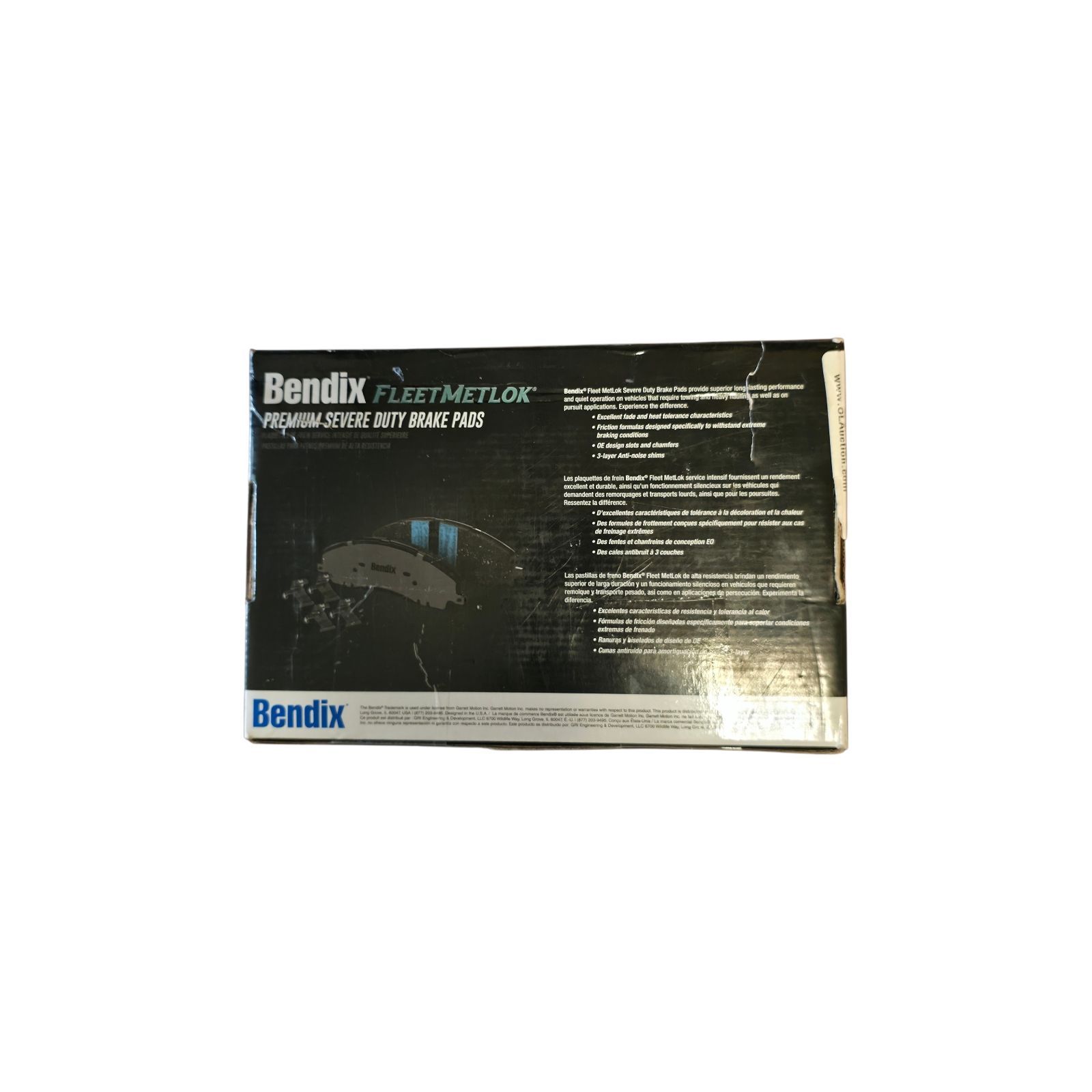 Disc Brake Pad Set-Fleet Metlok Semi-Metallic Bendix MKD149FM - photo 5