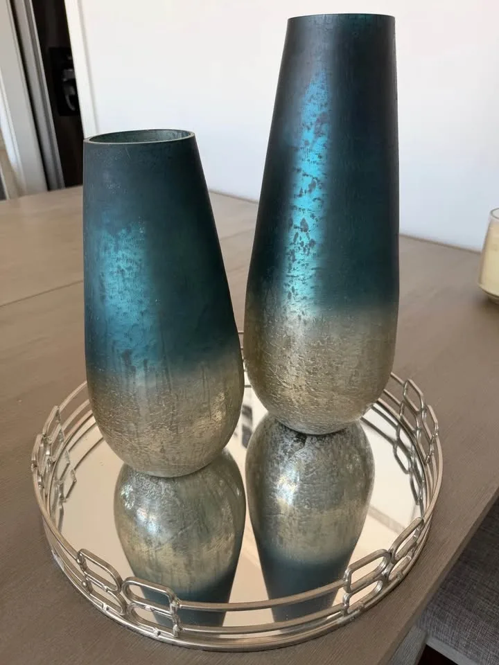 Decorative Vase Set + Large Mirror Bundle - photo 2