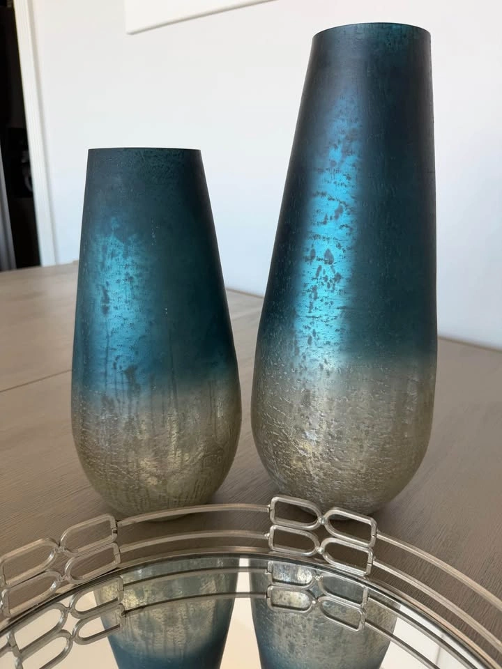 Decorative Vase Set + Large Mirror Bundle - photo 3