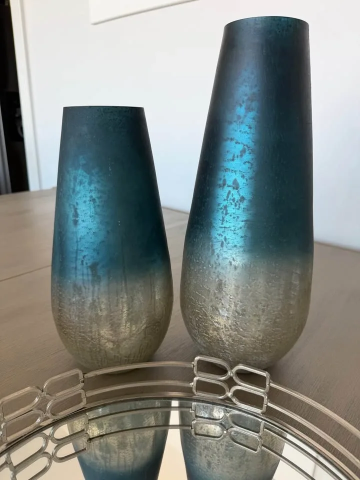 Decorative Vase Set + Large Mirror Bundle - photo 3