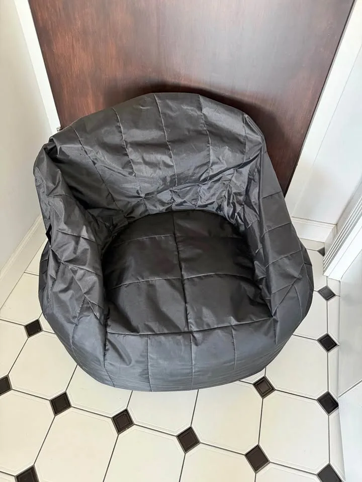 Quilted bean bag chair