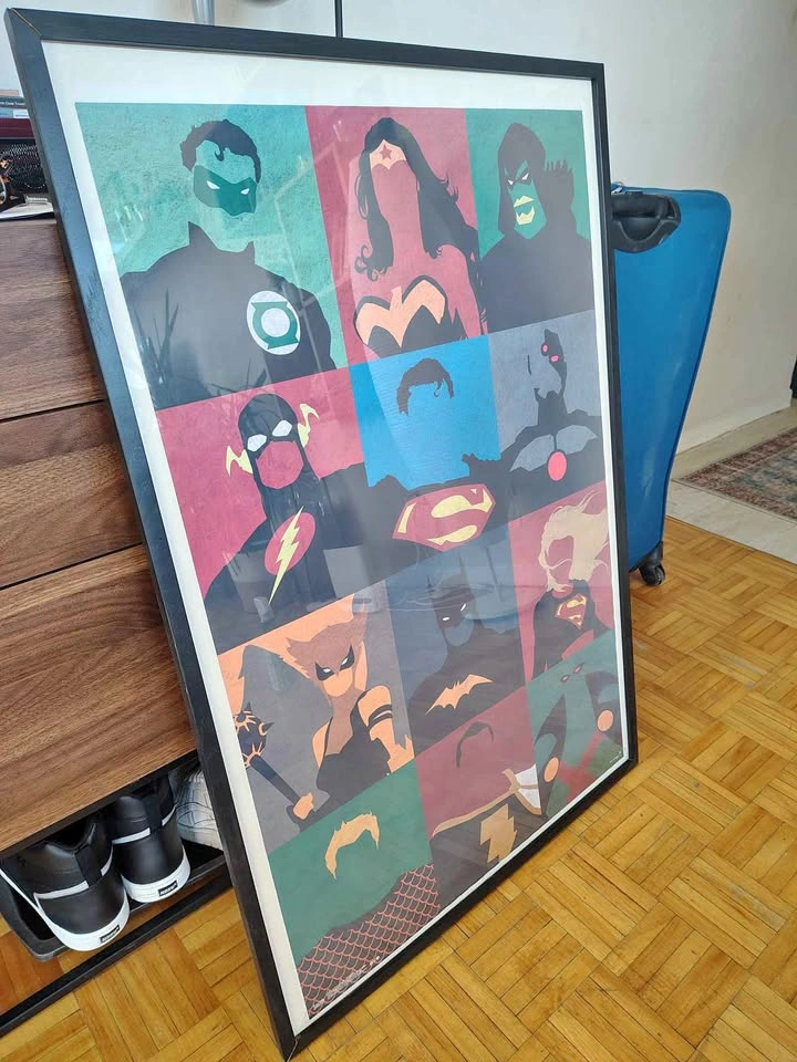 DC Comics Superhero Poster Frame