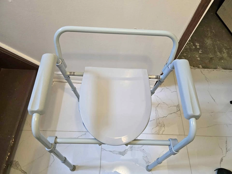 Medline 3-in-1 Folding Steel Commode, 350-lb. Capacity
