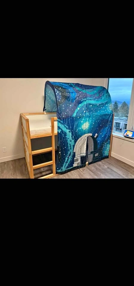 Ikea Kura Kids Bunk Bed Space Tent