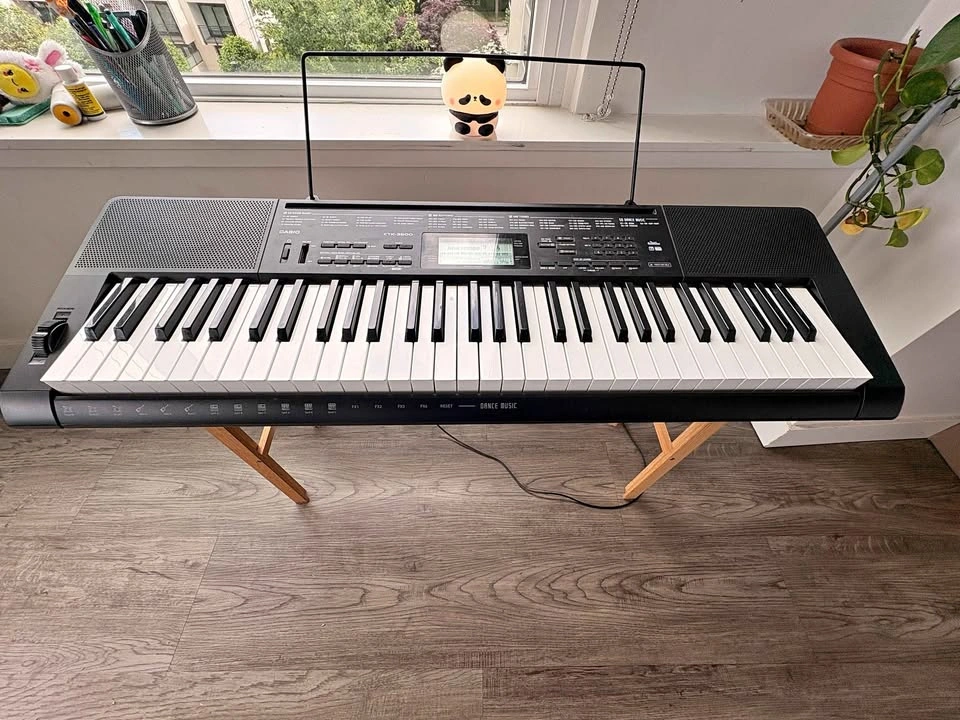 Casio CTK-3500 61-Key Touch Keyboard Piano with Stand