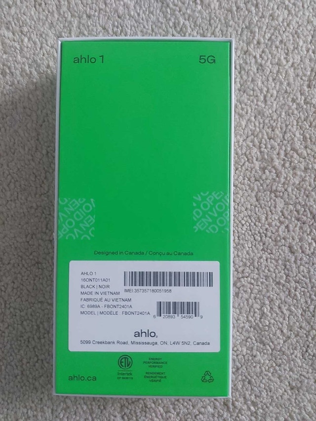 New Sealed Bell 2025 Ahlo 1 5G 128GB - Bell SIM Only - photo 4
