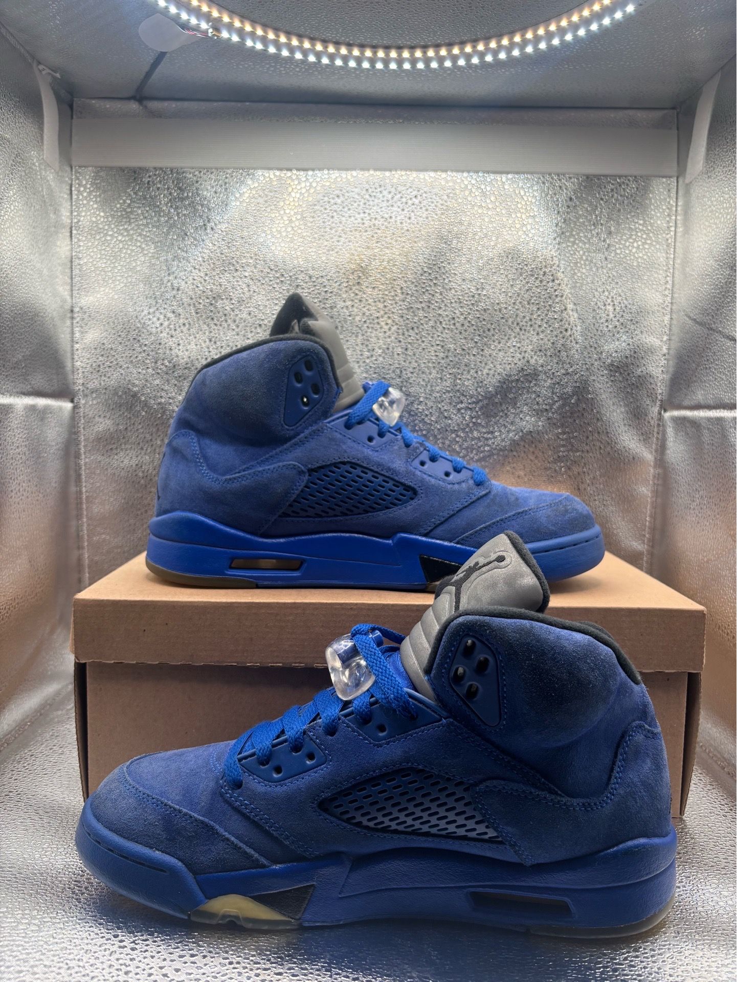 Air Jordan 5 blue suede - photo 5