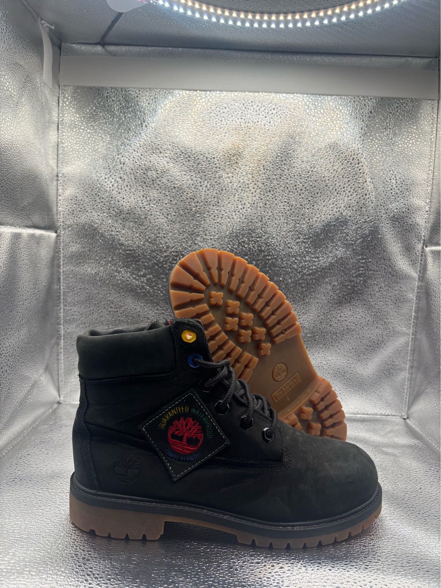 Black Timberland Boots Black Patch GS