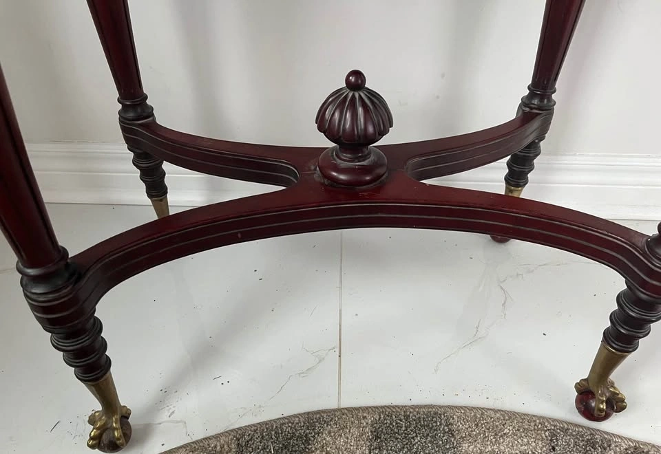 Vintage mahogany kidney table - photo 4