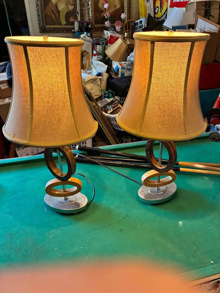 Two table lamps