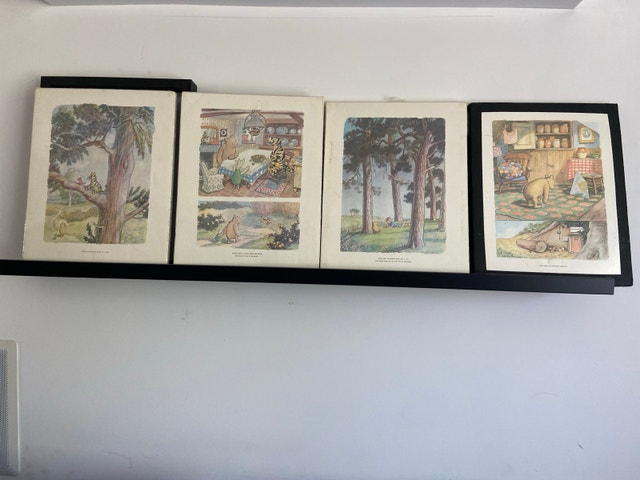Vintage 1957 Winnie the Pooh Framed Prints