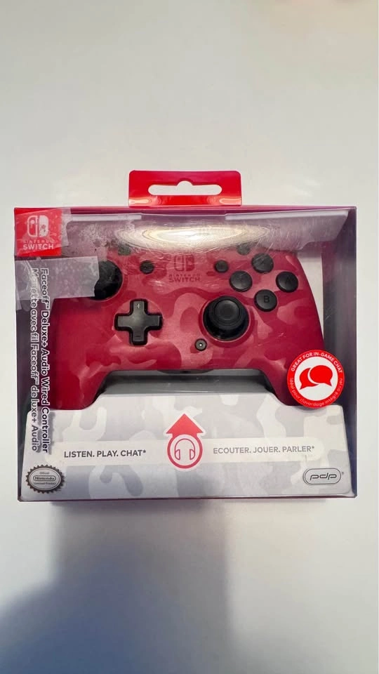 New - PDP Faceoff Deluxe+ Audio Wired Controller for Nintendo Sw - photo 3